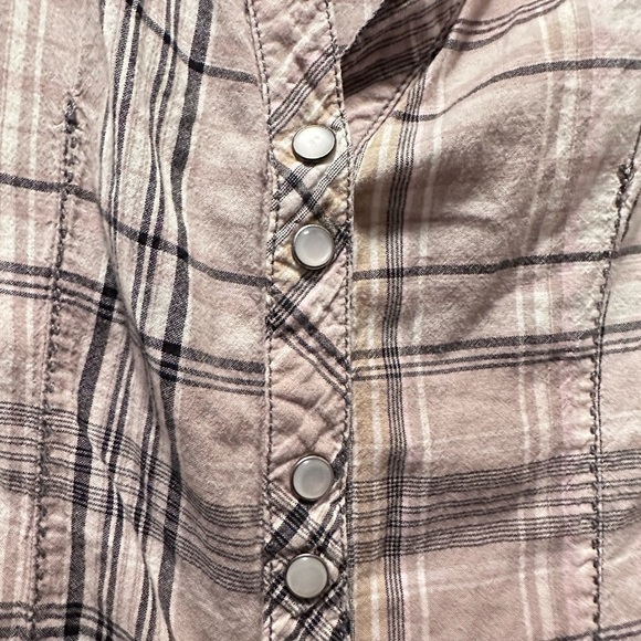 Johnny Cash poncho upcycle shear raw hem - Picture 10 of 11